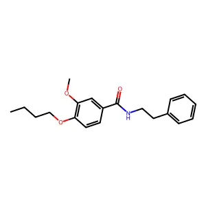 4-butoxy-3-methoxy-N-phenethylbenzamide structure