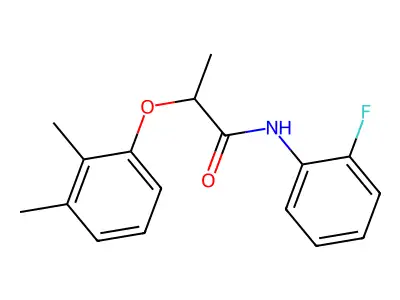 2-(2,3-dimethylphenoxy)-N-(2-fluorophenyl)propanamide structure