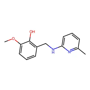 2-Methoxy-6-[[(6-methylpyridin-2-yl)amino]methyl]phenol structure