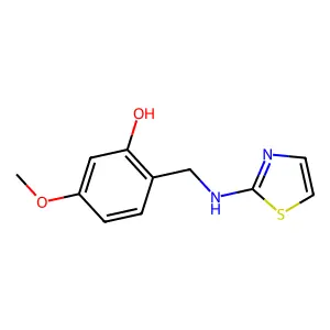5-Methoxy-2-[(1,3-thiazol-2-ylamino)methyl]phenol structure