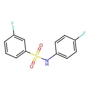 3-fluoro-N-(4-fluorophenyl)benzenesulfonamide structure
