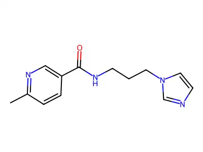 N-(3-Imidazol-1-yl-propyl)-6-methyl-nicotinamide structure