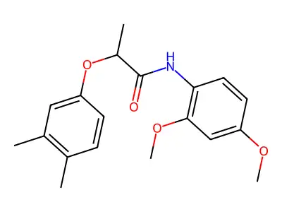 N-(2,4-dimethoxyphenyl)-2-(3,4-dimethylphenoxy)propanamide structure