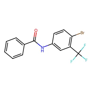 N-[4-bromo-3-(trifluoromethyl)phenyl]benzamide structure