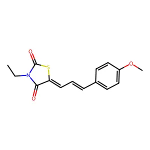 3-Ethyl-5-[3-(4-methoxyphenyl)-2-propen-1-ylidene]-2,4-thiazolidinedione structure
