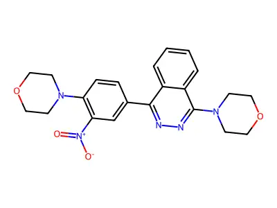 4-[4-(4-Morpholin-4-ylphthalazin-1-yl)-2-nitrophenyl]morpholine structure