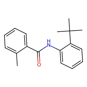 N-(2-tert-butylphenyl)-2-methylbenzamide structure