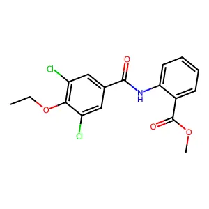Methyl 2-{[(3,5-dichloro-4-ethoxyphenyl)carbonyl]amino}benzoate structure