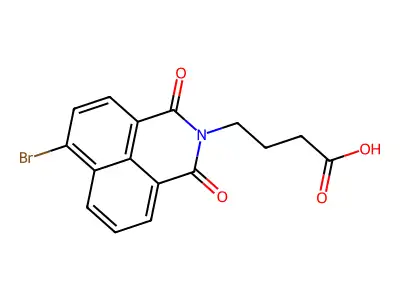 1H-Benz[de]isoquinoline-2(3H)-butanoic acid, 6-bromo-1,3-dioxo- structure
