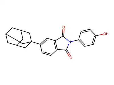 5-(1-Adamantyl)-2-(4-hydroxyphenyl)isoindole-1,3-dione structure
