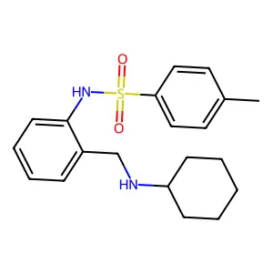 N-{2-[(cyclohexylamino)methyl]phenyl}-4-methylbenzenesulfonamide structure