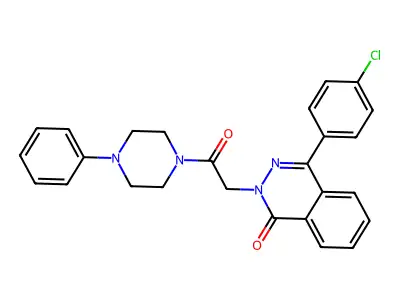 4-(4-Chlorophenyl)-2-[2-oxo-2-(4-phenylpiperazin-1-yl)ethyl]phthalazin-1-one structure