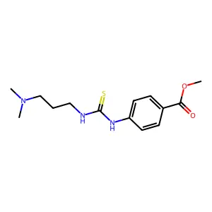 Methyl 4-(3-(3-(dimethylamino)propyl)thioureido)benzoate structure