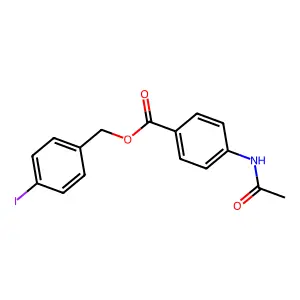 4-Iodobenzyl 4-(acetylamino)benzoate structure