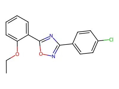 3-(4-Chlorophenyl)-5-(2-ethoxyphenyl)-1,2,4-oxadiazole structure