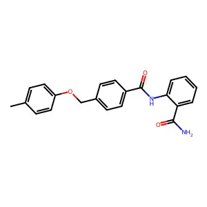 2-({4-[(4-Methylphenoxy)methyl]benzoyl}amino)benzamide structure