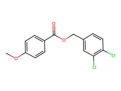 (3,4-Dichlorophenyl)methyl 4-methoxybenzoate structure