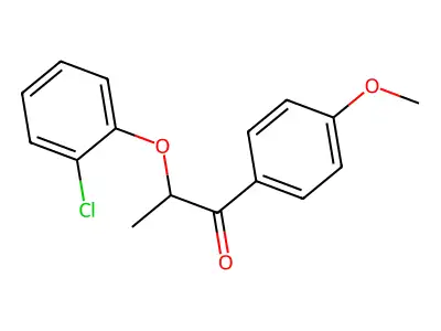 2-(2-Chlorophenoxy)-1-(4-methoxyphenyl)propan-1-one structure