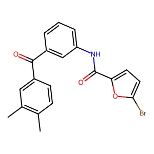 5-bromo-N-[3-(3,4-dimethylbenzoyl)phenyl]furan-2-carboxamide structure
