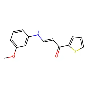 3-[(3-Methoxyphenyl)amino]-1-(thiophen-2-yl)prop-2-en-1-one structure