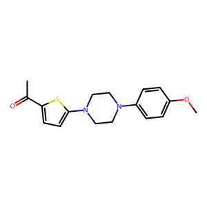 1-{5-[4-(4-Methoxyphenyl)piperazino]-2-thienyl}-1-ethanone structure
