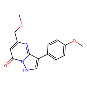 5-(Methoxymethyl)-3-(4-methoxyphenyl)pyrazolo[1,5-a]pyrimidin-7-ol structure