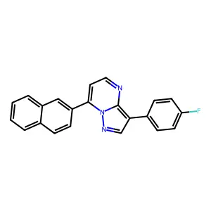3-(4-Fluorophenyl)-7-(2-naphthyl)pyrazolo[1,5-a]pyrimidine structure