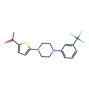 1-(5-{4-[3-(Trifluoromethyl)phenyl]piperazino}-2-thienyl)-1-ethanone structure
