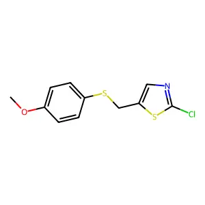 2-Chloro-5-{[(4-methoxyphenyl)sulfanyl]methyl}-1,3-thiazole structure