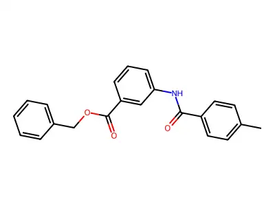 Benzyl 3-[(4-methylbenzoyl)amino]benzoate structure