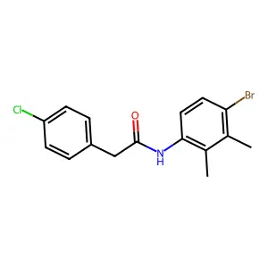 N-(4-bromo-2,3-dimethylphenyl)-2-(4-chlorophenyl)acetamide structure