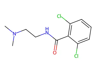2,6-dichloro-N-[2-(dimethylamino)ethyl]benzamide structure