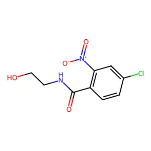 4-chloro-N-(2-hydroxyethyl)-2-nitrobenzamide structure