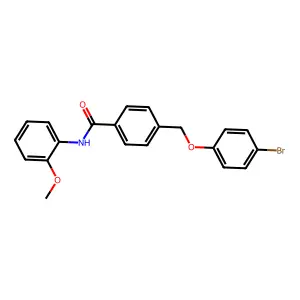 4-[(4-bromophenoxy)methyl]-N-(2-methoxyphenyl)benzamide structure