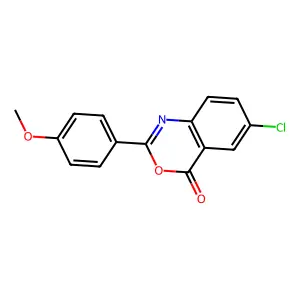 6-chloro-2-(4-methoxyphenyl)-4H-3,1-benzoxazin-4-one structure