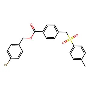 4-Bromobenzyl 4-{[(4-methylphenyl)sulfonyl]methyl}benzoate structure