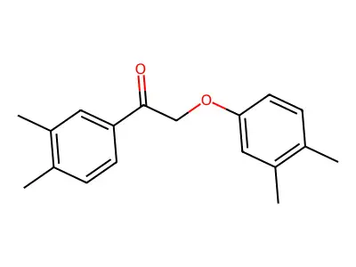 2-(3,4-Dimethylphenoxy)-1-(3,4-dimethylphenyl)ethanone structure
