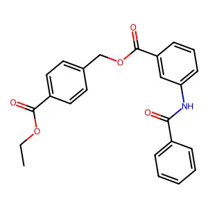 (4-Ethoxycarbonylphenyl)methyl 3-benzamidobenzoate structure