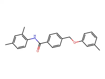 N-(2,4-dimethylphenyl)-4-[(3-methylphenoxy)methyl]benzamide structure