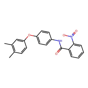 N-[4-(3,4-dimethylphenoxy)phenyl]-2-nitrobenzamide structure
