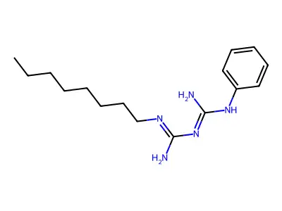 Guanidine,n-[imino(octylamino)methyl]-n-phenyl- structure