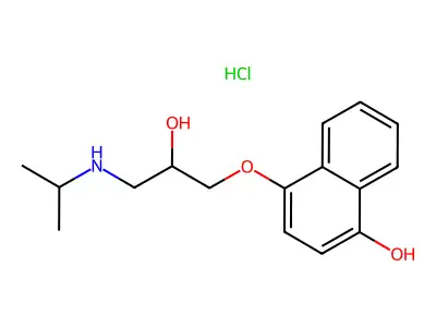 4-Hydroxypropranolol hydrochloride structure