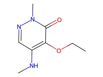3(2H)-Pyridazinone, 4-ethoxy-2-methyl-5-methylamino- structure
