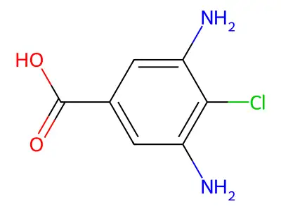 3,5-Diamino-4-chlorobenzoic acid structure