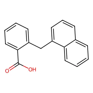 2-(Naphthalen-1-ylmethyl)benzoic acid structure
