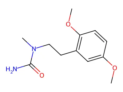Urea, N-(2,5-dimethoxyphenethyl)-N-methyl- structure