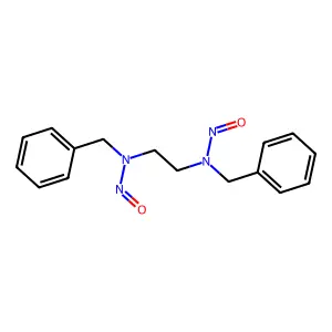 1,2-Ethanediamine, N,N'-dinitroso-N,N'-bis(phenylmethyl)- structure