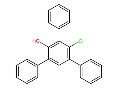 3-Chloro-2,4,6-triphenylphenol structure