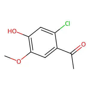 Ethanone, 1-(2-chloro-4-hydroxy-5-methoxyphenyl)- structure