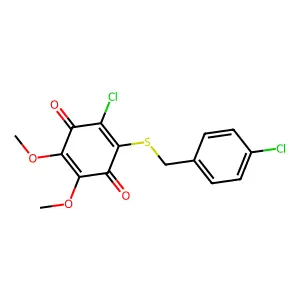 2-chloro-3-[(4-chlorophenyl)methylsulfanyl]-5,6-dimethoxycyc structure